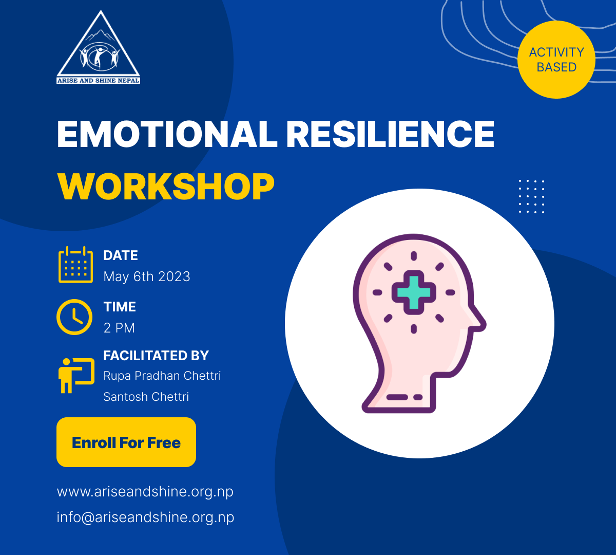 Emotional Resilience Workshop In Arise And Shine Nepal Arise And Shine